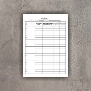 Registru buletinul posturilor