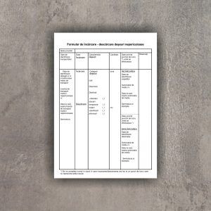 Registru de incarcare - descarcare deseuri nepericuloase