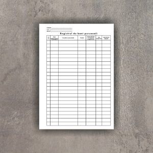 Registru de bani personali